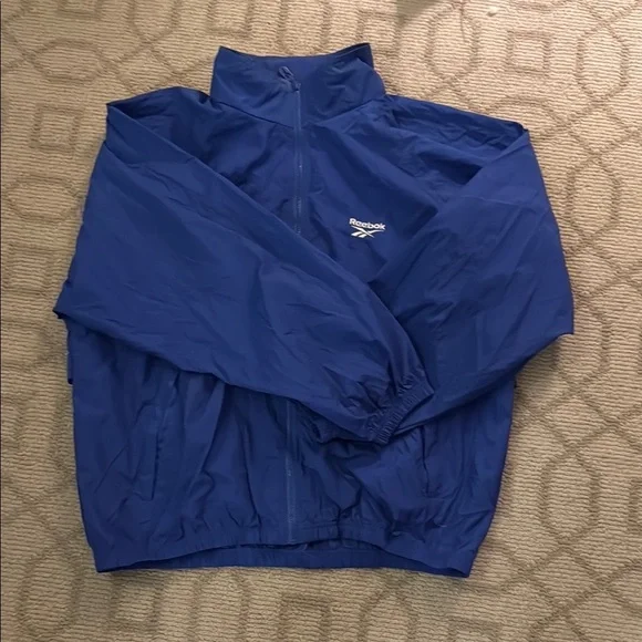 Reebok Blue Windbreaker Jacket - vintage Y2K - Picture 1 of 9